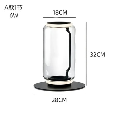 Modern Glass LED Floor Lamp for Living Room