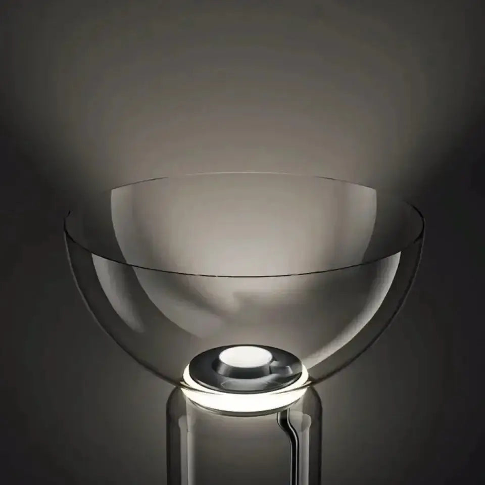 Modern Glass LED Floor Lamp for Living Room