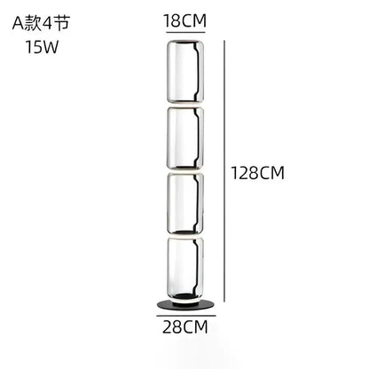 Modern Glass LED Floor Lamp for Living Room