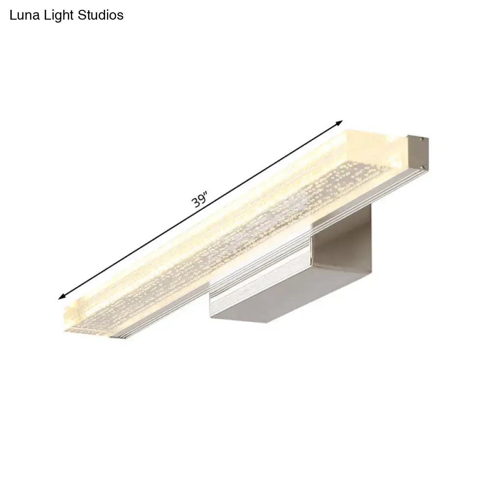 Stainless LED bathroom sconce 39-inch bar by Decorbites with chrome finish on Tampa Home & Garden Store