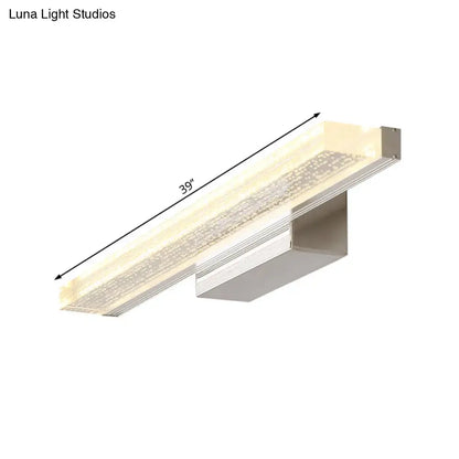 Stainless LED bathroom sconce 39-inch bar by Decorbites with chrome finish on Tampa Home & Garden Store