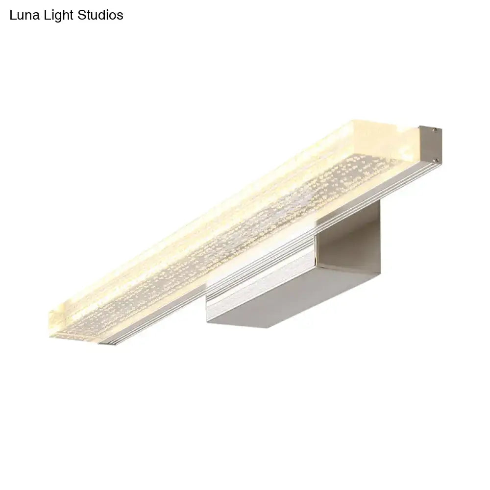 Stainless LED bathroom sconce Decorbites satin finish wall light on Tampa Home & Garden Store