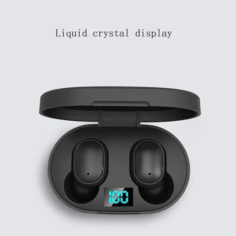 Stevvex in-ear wireless headphones with black case, Bluetooth 5.0 earbuds and LED display on Tampa Home & Garden Store