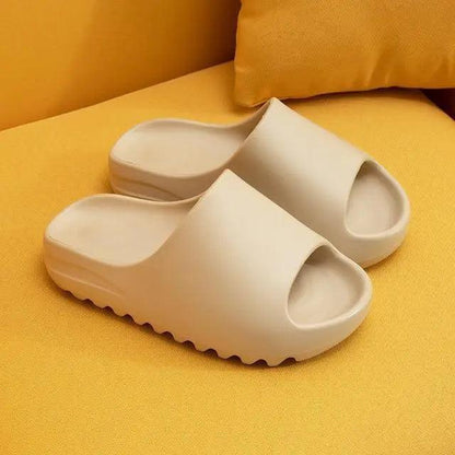 Modern Thick Soft Slippers open-toe with ridged non-slip sole for indoor outdoor use on Tampa Home & Garden Store