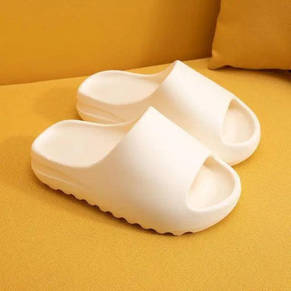 Stevvex white thick-soft spa slippers, unisex sandals with non-slip chunky sole on Tampa Home & Garden Store