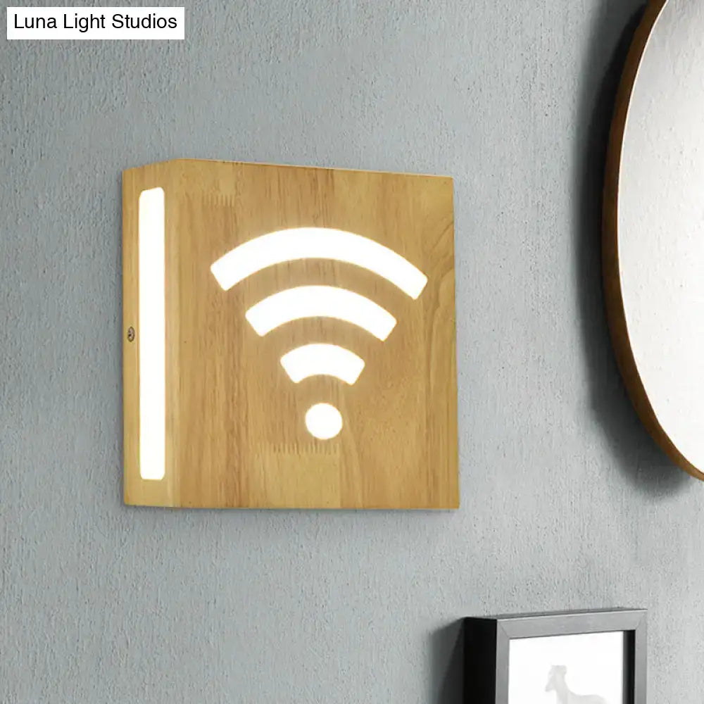 Modern tree-pattern bamboo wall light for bedroom, direct wired, warm glow by Decorbites on Tampa Home & Garden Store