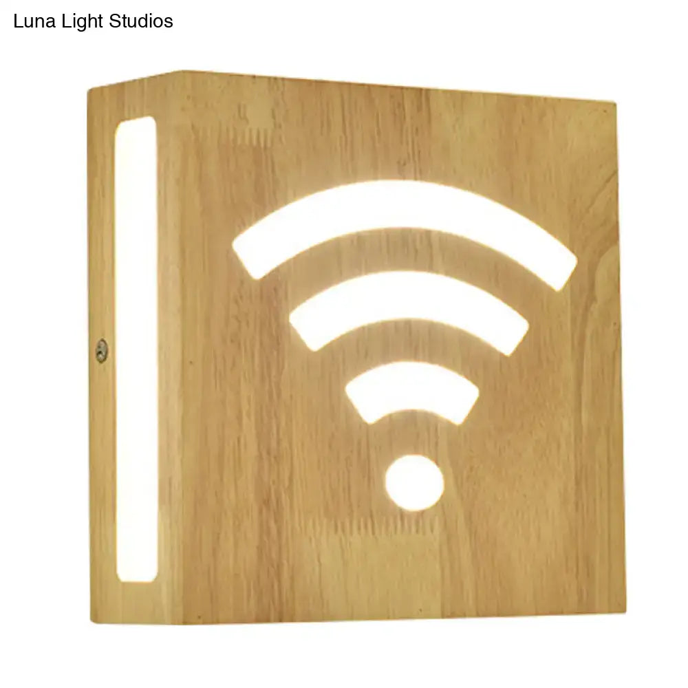 Modern tree-pattern bamboo wall light panel with warm glow for bedroom direct wired Decorbites on Tampa Home & Garden Store