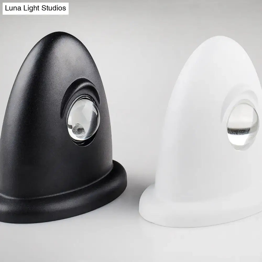 Pair of wall sconces, white chrome and black finishes with glass lenses by Decorbites on Tampa Home & Garden Store
