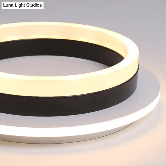 Modern tricolor ring LED flush mount ceiling light by Decorbites for bedroom on Tampa Home & Garden Store