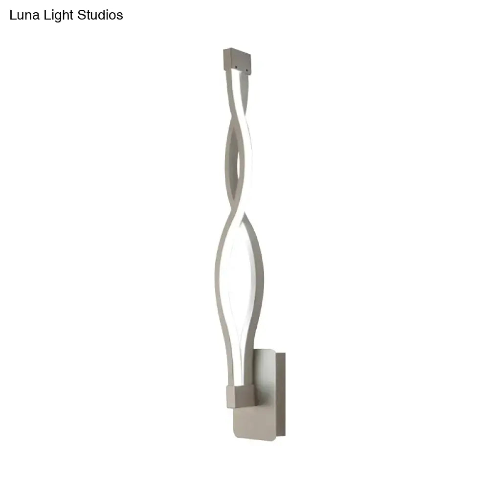 Black acrylic intertwined LED wall sconce by Decorbites for Home & Garden on Tampa Home & Garden Store