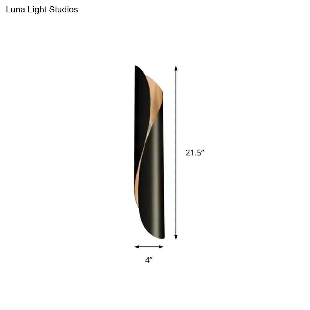Modern Black and White Wall Lamp Bedroom Sconce