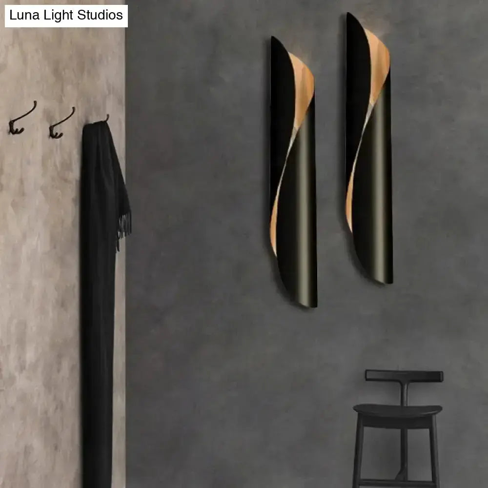 Modern Black and White Wall Lamp Bedroom Sconce