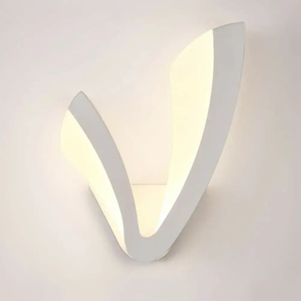 White V-Shape Wall Light by Decorbites, modern LED wall sconce on Tampa Home & Garden Store