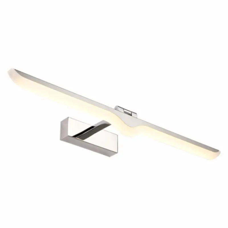 Chrome Acrylic Wall Light by Decorbites with a long frosted bar and square chrome mount on Tampa Home & Garden Store