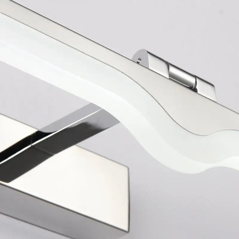 Decorbites Chrome Acrylic Wall Light with curved diffuser and chrome mount on Tampa Home & Garden Store