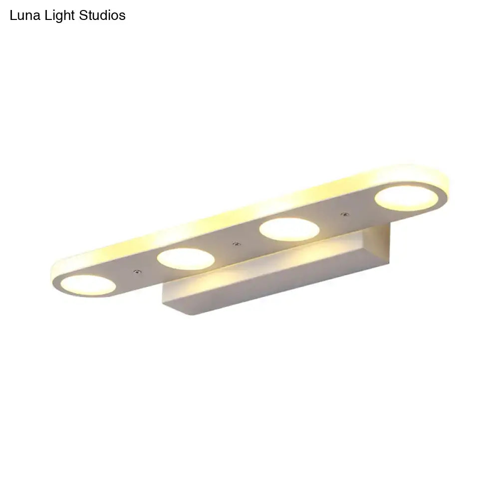 White LED Vanity Wall Light by Decorbites with 3 round LEDs on Tampa Home & Garden Store