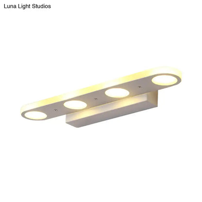 White LED Vanity Wall Light by Decorbites with 3 round LEDs on Tampa Home & Garden Store