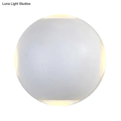 White Dome Wall Sconce by Decorbites, white glass shade, Home & Garden on Tampa Home & Garden Store