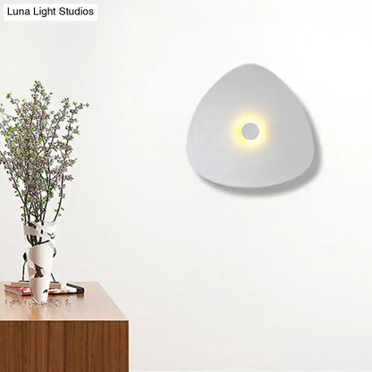 White flaky acrylic sconce with glossy finish wall light by Decorbites three-size design on Tampa Home & Garden Store