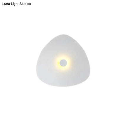 White flaky acrylic sconce glossy finish three-size set Decorbites on Tampa Home & Garden Store