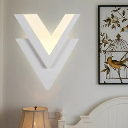 White acrylic LED sconce by Decorbites, wall-mounted modern light on Tampa Home & Garden Store