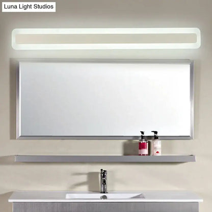 White Acrylic LED Vanity Light by Decorbites, modern bathroom mirror lighting on Tampa Home & Garden Store