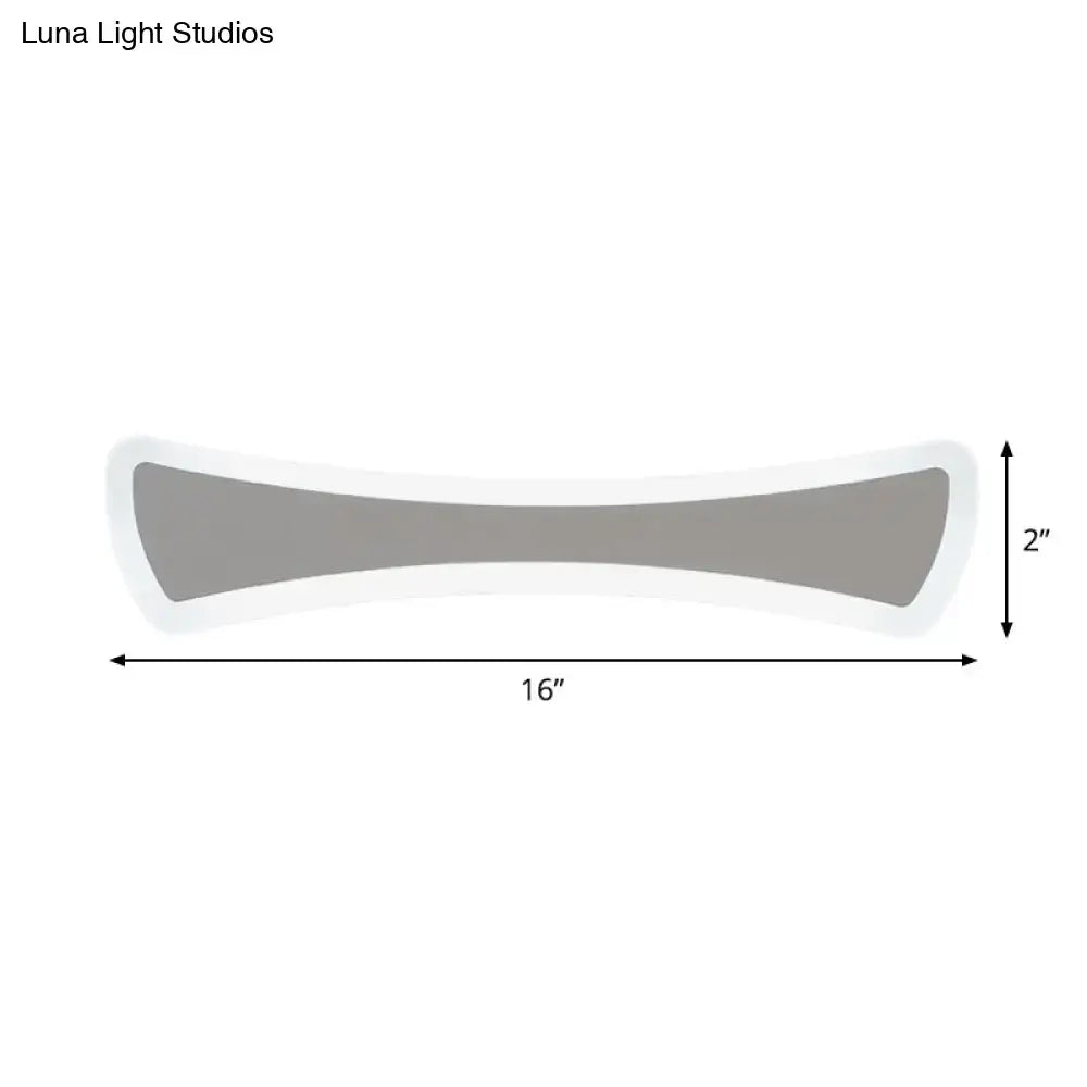 Ultra-Thin LED Silver Vanity Lamp: Modern Acrylic Wall Sconce Lighting for Bathrooms