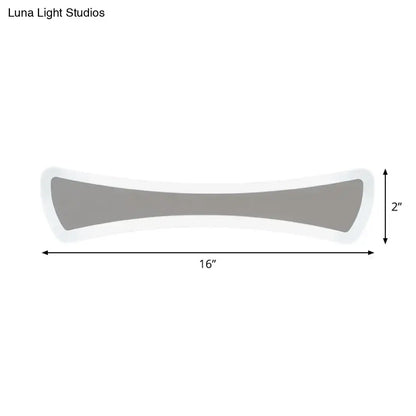 Ultra-Thin LED Silver Vanity Lamp: Modern Acrylic Wall Sconce Lighting for Bathrooms