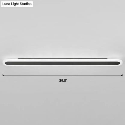Modern White and Black Acrylic Bar Wall Lamp