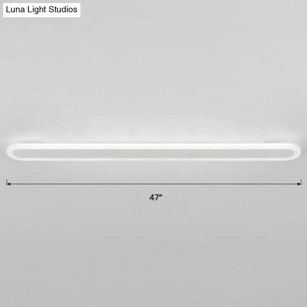 Modern White and Black Acrylic Bar Wall Lamp