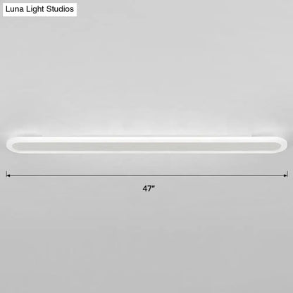 Modern White and Black Acrylic Bar Wall Lamp