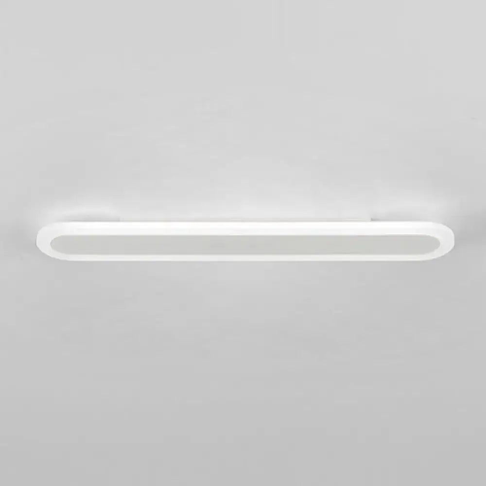 Modern White and Black Acrylic Bar Wall Lamp