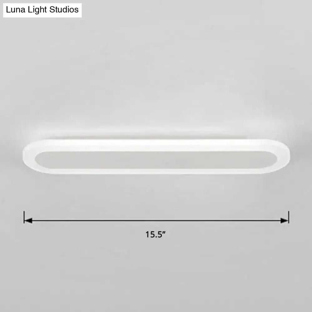 Modern White and Black Acrylic Bar Wall Lamp