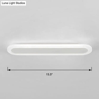 Modern White and Black Acrylic Bar Wall Lamp