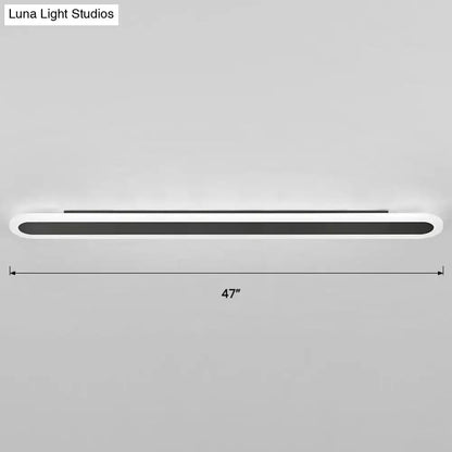 Modern White and Black Acrylic Bar Wall Lamp