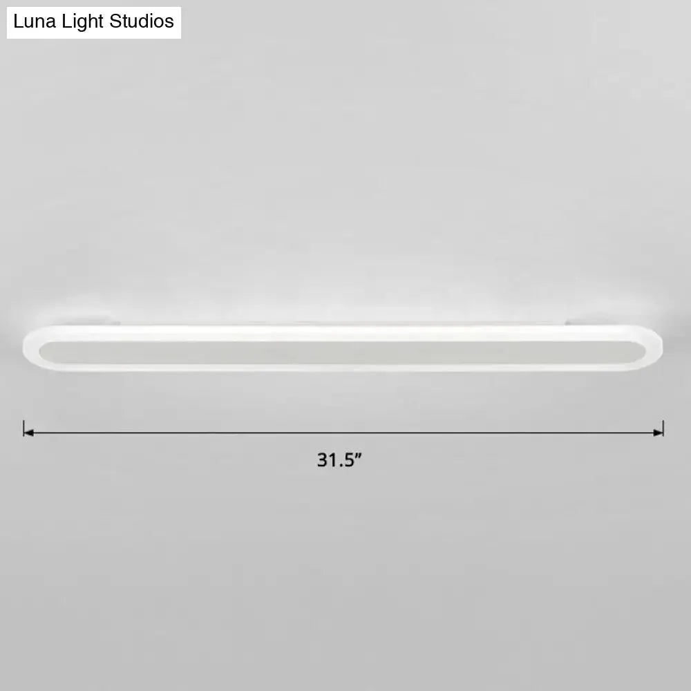 Modern White and Black Acrylic Bar Wall Lamp