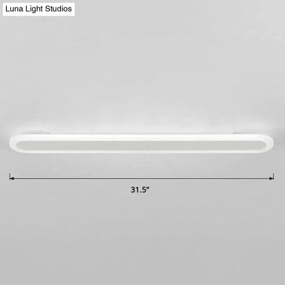 Modern White and Black Acrylic Bar Wall Lamp