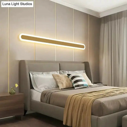 Modern White and Black Acrylic Bar Wall Lamp