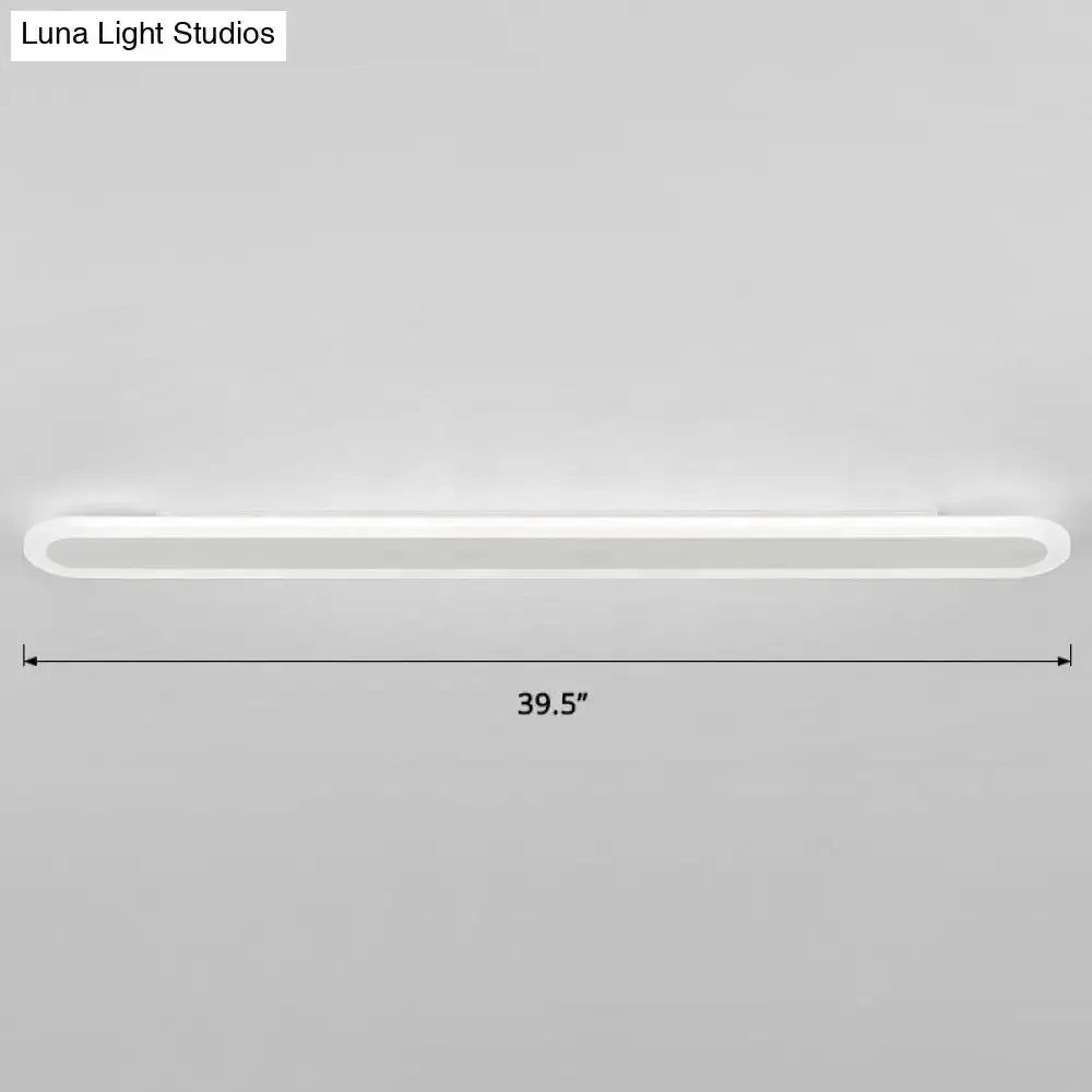 Modern White and Black Acrylic Bar Wall Lamp