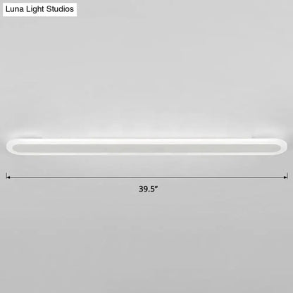 Modern White and Black Acrylic Bar Wall Lamp