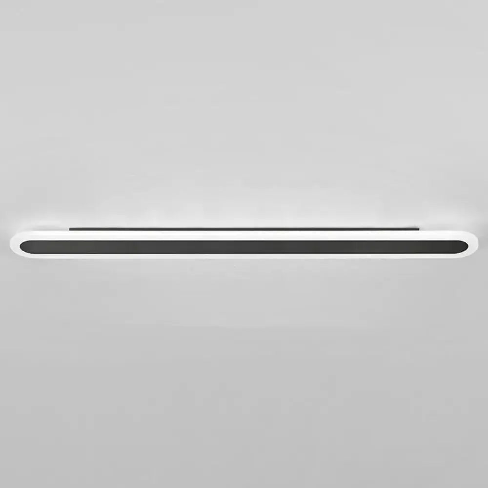 Modern White and Black Acrylic Bar Wall Lamp