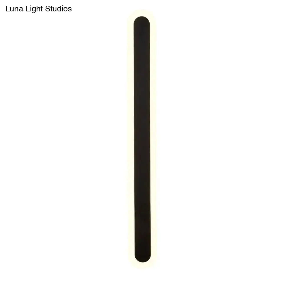 Modern White and Black Acrylic Bar Wall Lamp