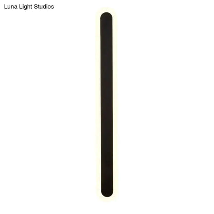 Modern White and Black Acrylic Bar Wall Lamp