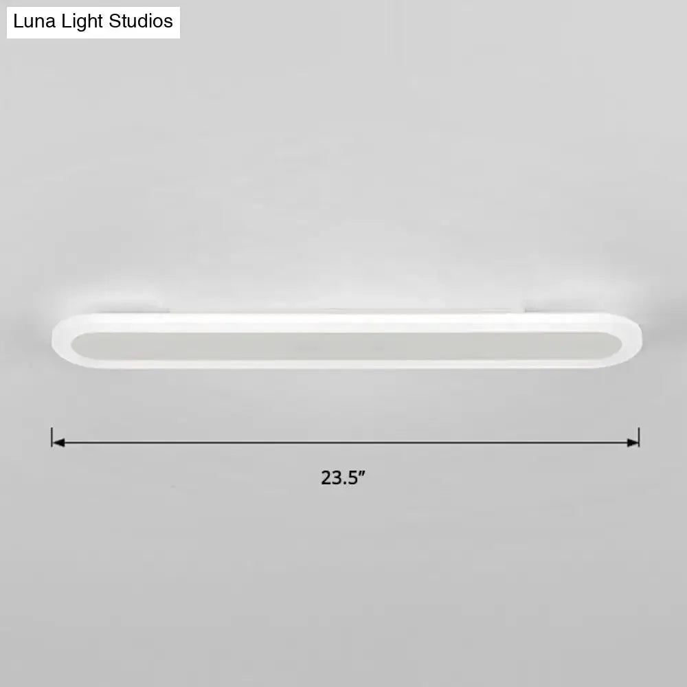 Modern White and Black Acrylic Bar Wall Lamp