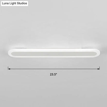 Modern White and Black Acrylic Bar Wall Lamp