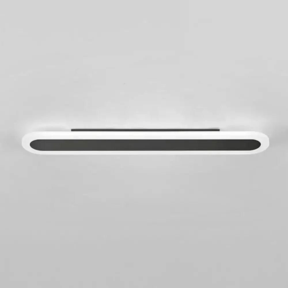 Modern White and Black Acrylic Bar Wall Lamp