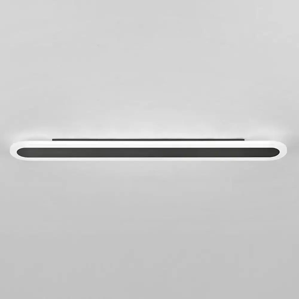 Modern White and Black Acrylic Bar Wall Lamp