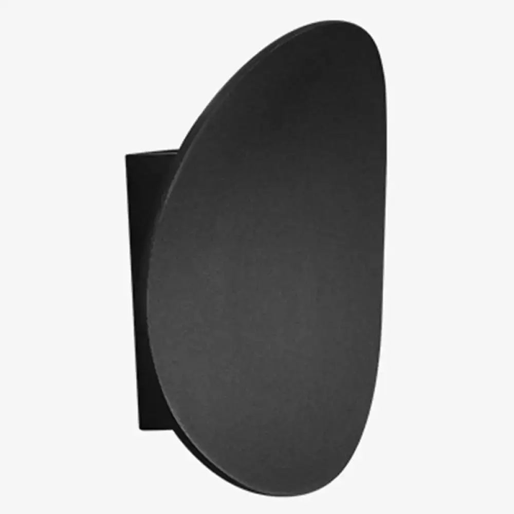LED Wall Sconce by Decorbites, round black disc wall light with matte metal finish on Tampa Home & Garden Store