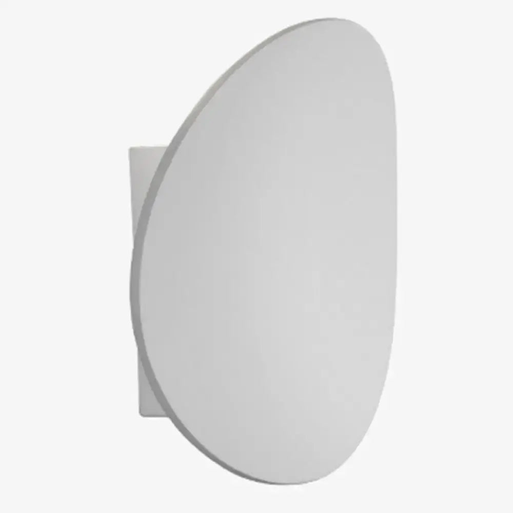 LED wall sconce round white disc with square backplate by Decorbites on Tampa Home & Garden Store