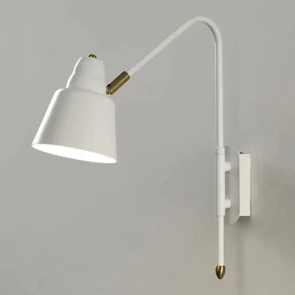 Modern White and Brass V-Shaped Wall Light